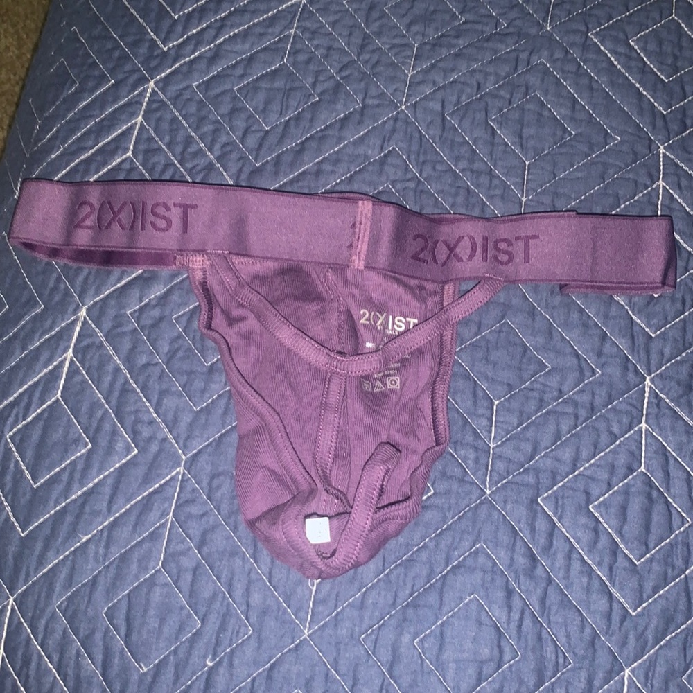 2xist y-back thong men’s size medium - purple - Picture 2 of 8
